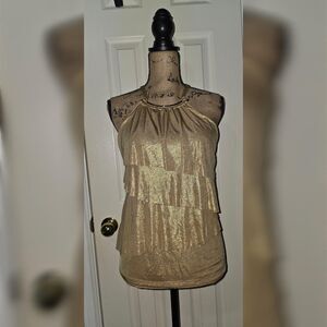 Inc-international-concepts Women's Gold Blouse